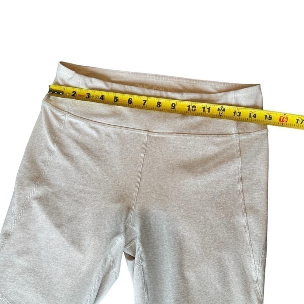 Outdoor Voices 3/4 Warm Up Leggings Oatmeal Womens Medium - Picture 4 of 8